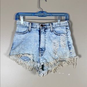 High Wasted Washed-Out Shorts